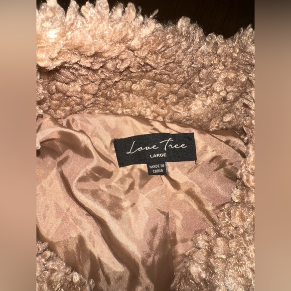 Love Tree Tan Sherpa Jacket - Picture 3 of 8